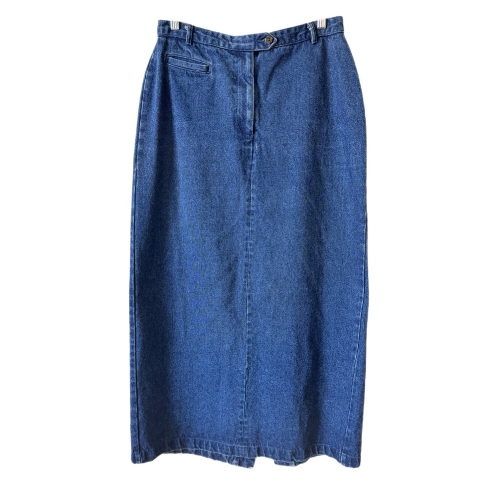 Vintage Denim Midi Skirt Sz 12